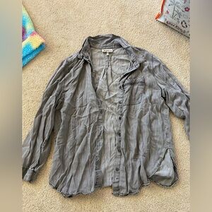 Gray Button Down Shirt